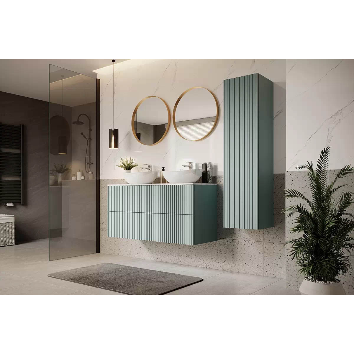 Corp Suspendat Baie Nicole  140 cm, Verde Mentă