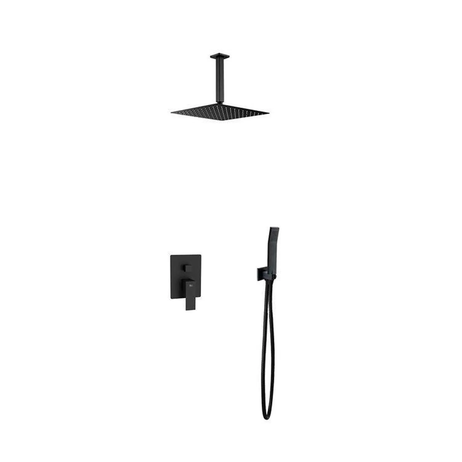 Set_de_dus_incorporat_brat_pe_tavan_Negru_mat_VEGA_BLACK