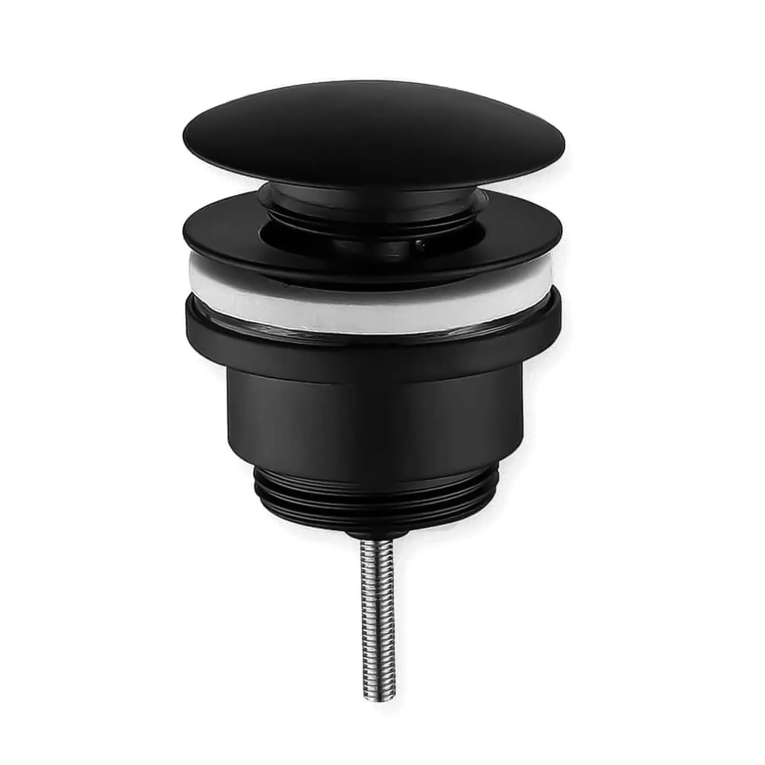 Ventil_click-clack_fara_preaplin_din_alama_Ø66_mm_1"_1/4_Negru_mat_CLIC-CLAC