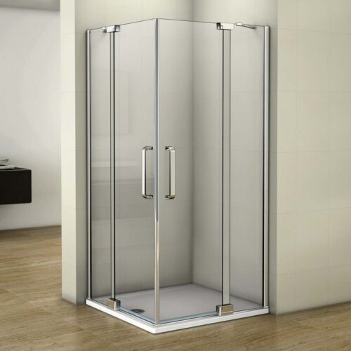 Cabină de duş 100x100x195cm sticlă NANO 8mm cu cadită de duş