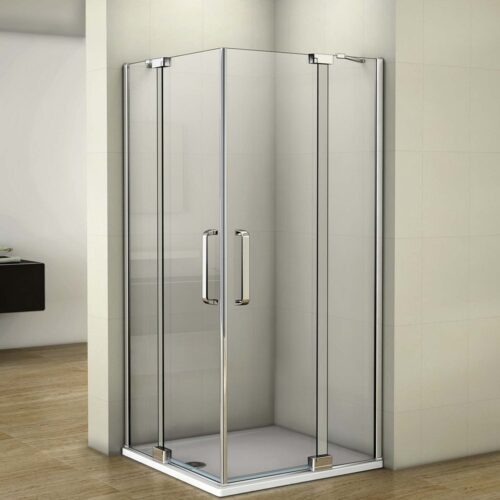 Cabină de duș 100x80x195cm sticlă NANO 8mm cu cădiță de duș