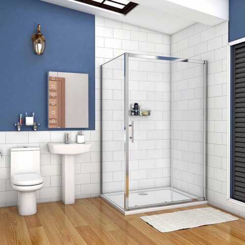Cabină de duș 120x76x190cm cu ușă glisantă și cadiță de duș