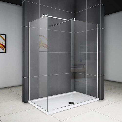 Cabină de duș 140x90cm sticlă NANO 8mm cu cădiță de duș