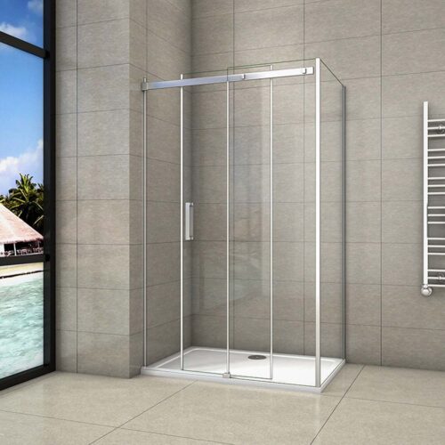 Cabină de duș 160x90x195cm, 8mm NANO GLASS, ușă glisantă