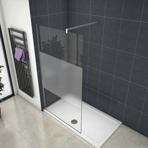 Cabină de duș 200 cm, paravan din sticlă NANO 8 mm cu folie de protecție