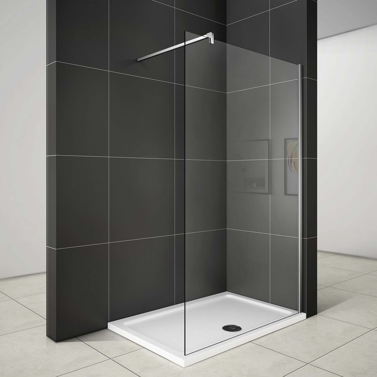 Cabină de duș 90x200cm, paravan de duș din sticlă NANO 8mm