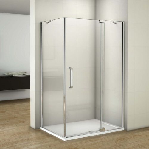 Cabină de duș 90x90x195cm sticlă NANO 8mm cu cădiță de duș