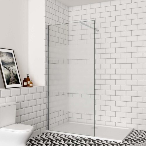 Cabină de duș Walk-in 80cm x 190cm, sticlă , 6mm, perete lateral