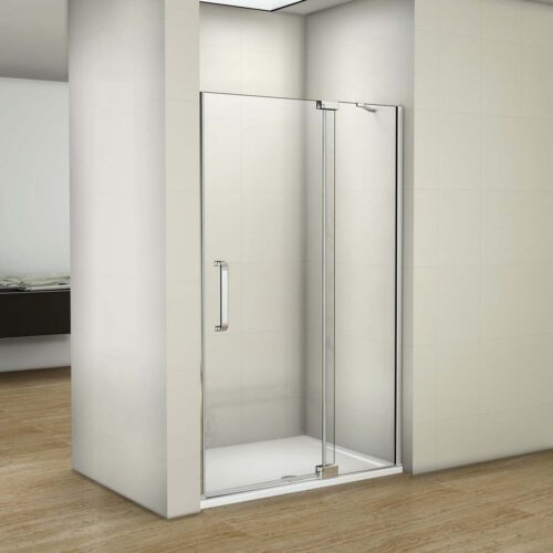 Cabină de duș cu ușă rotativă, sticlă NANO 8mm, L.80xH.195cm