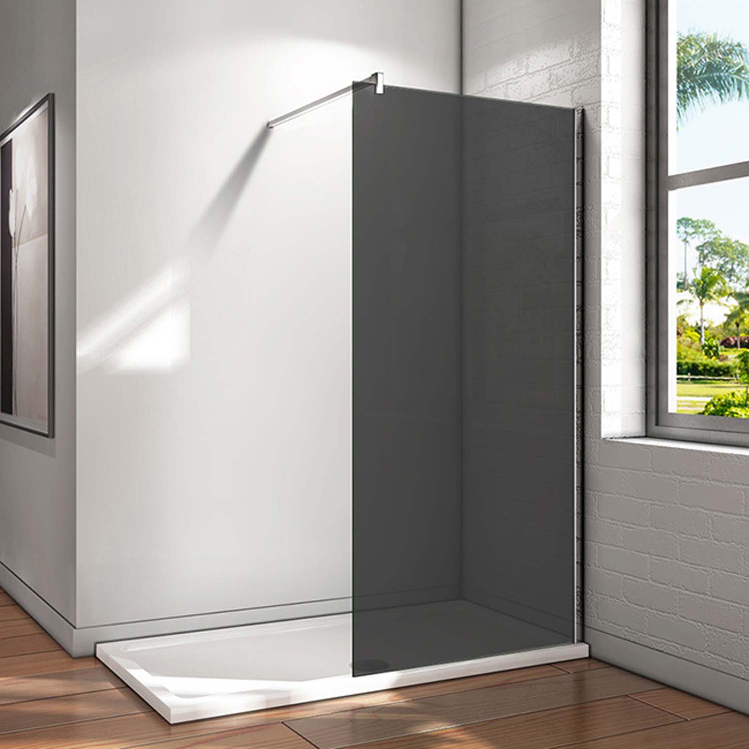 Cabină de duș despărțitor 120x200cm, sticlă NANO 10mm, folie de protecție
