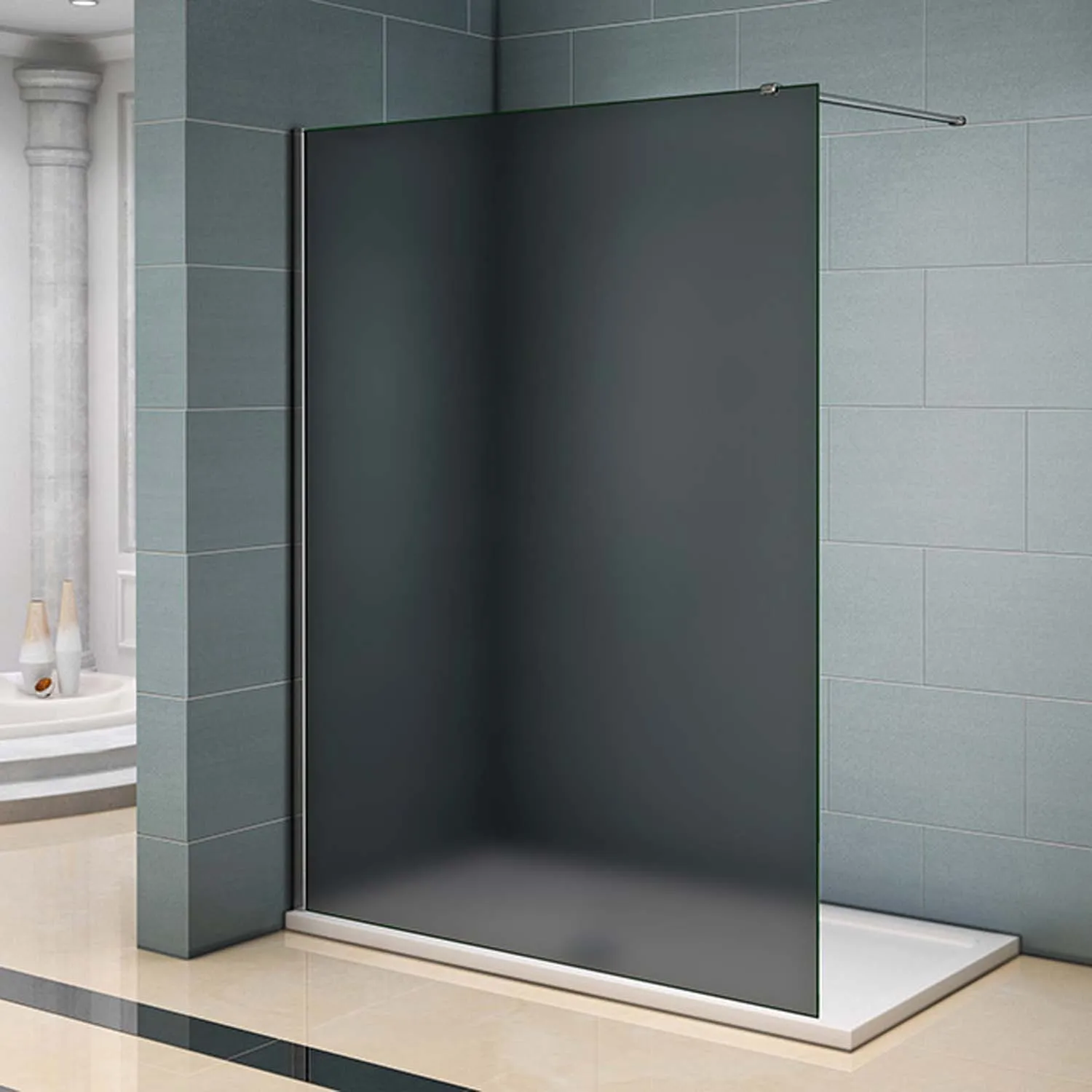 Cabină de duș despărțitor 80x200cm, sticlă NANO 8mm, cu folie de protecție