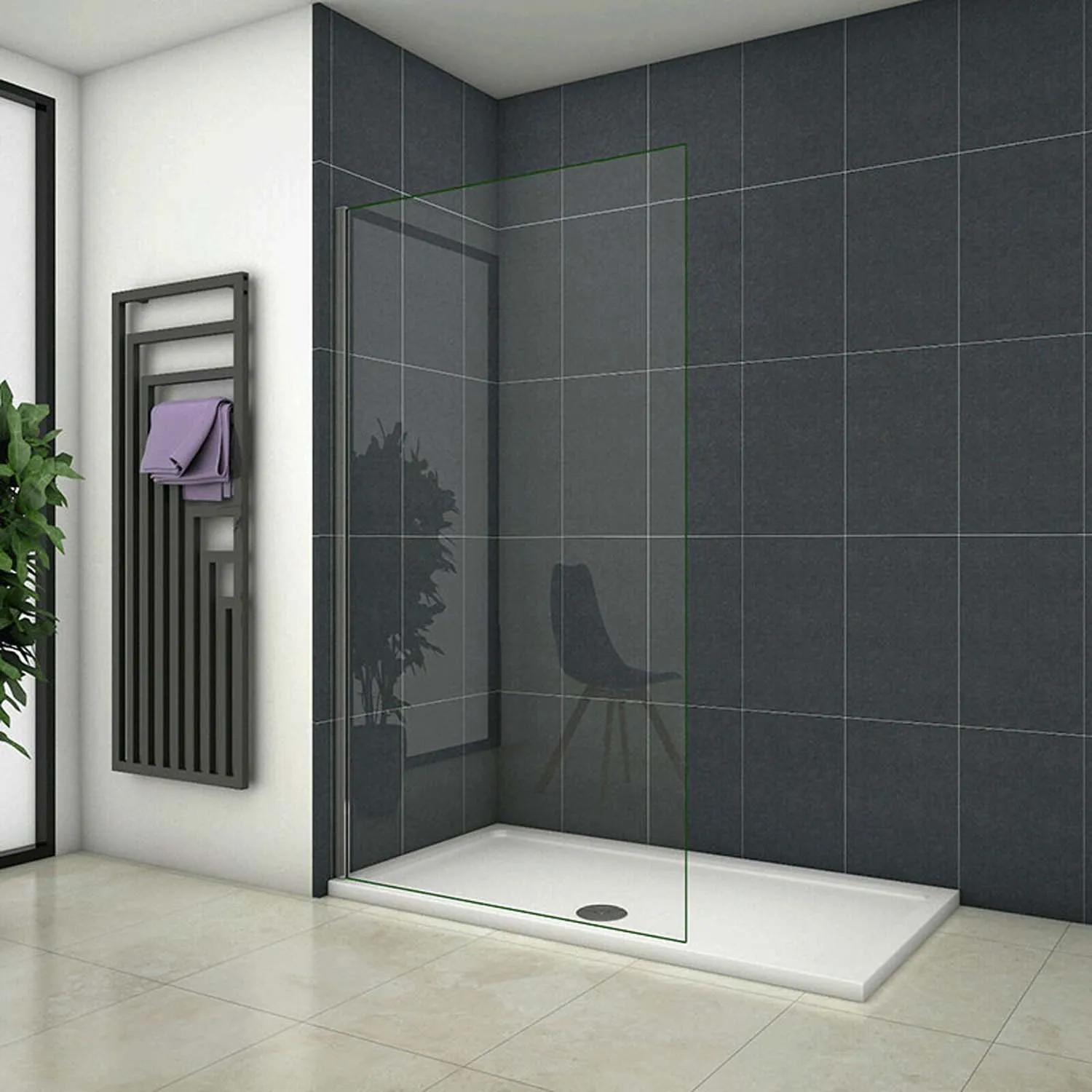 Cabină de duș din sticlă NANO 10 mm, 50x200 cm, paravan de duș