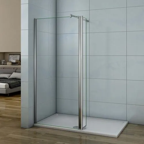 Cabină de duş walk-in 110x200 cm, sticlă nano 8 mm, paravan duş