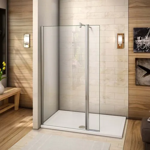 Cabină de duș walk-in 120x200cm, paravan sticla nano 8mm