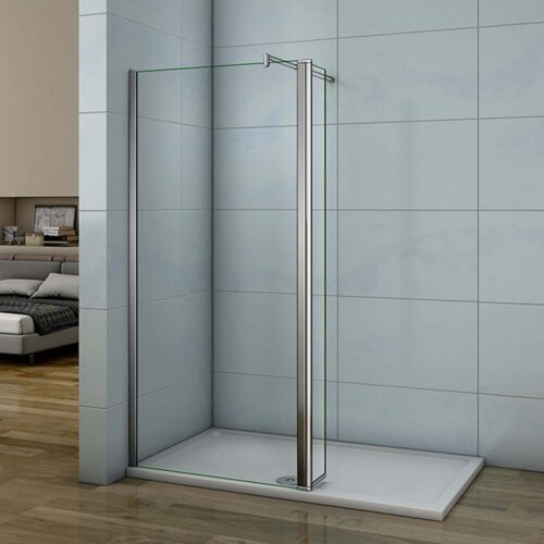 Cabină de duș walk-in 90x200 cm, sticlă nano 8mm