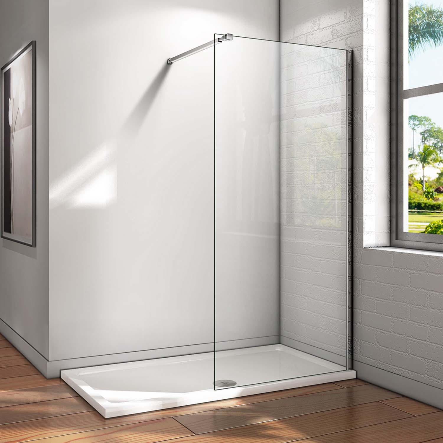 Cabină de duș walk in 160x200cm sticla NANO 8mm