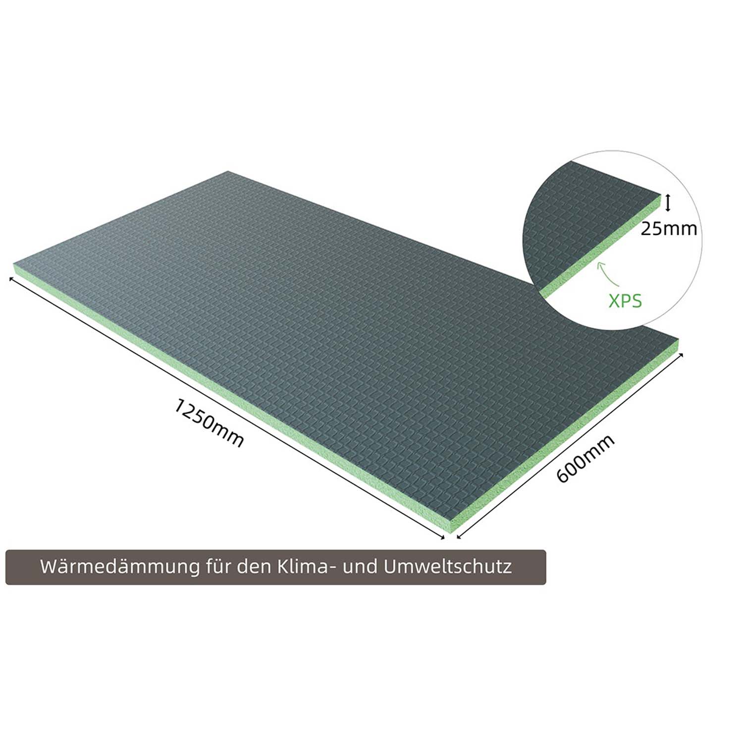 Placă de construcție XPS 1250x600x25mm, pachet 4 plăci, material izolator, rezistent la putrezire