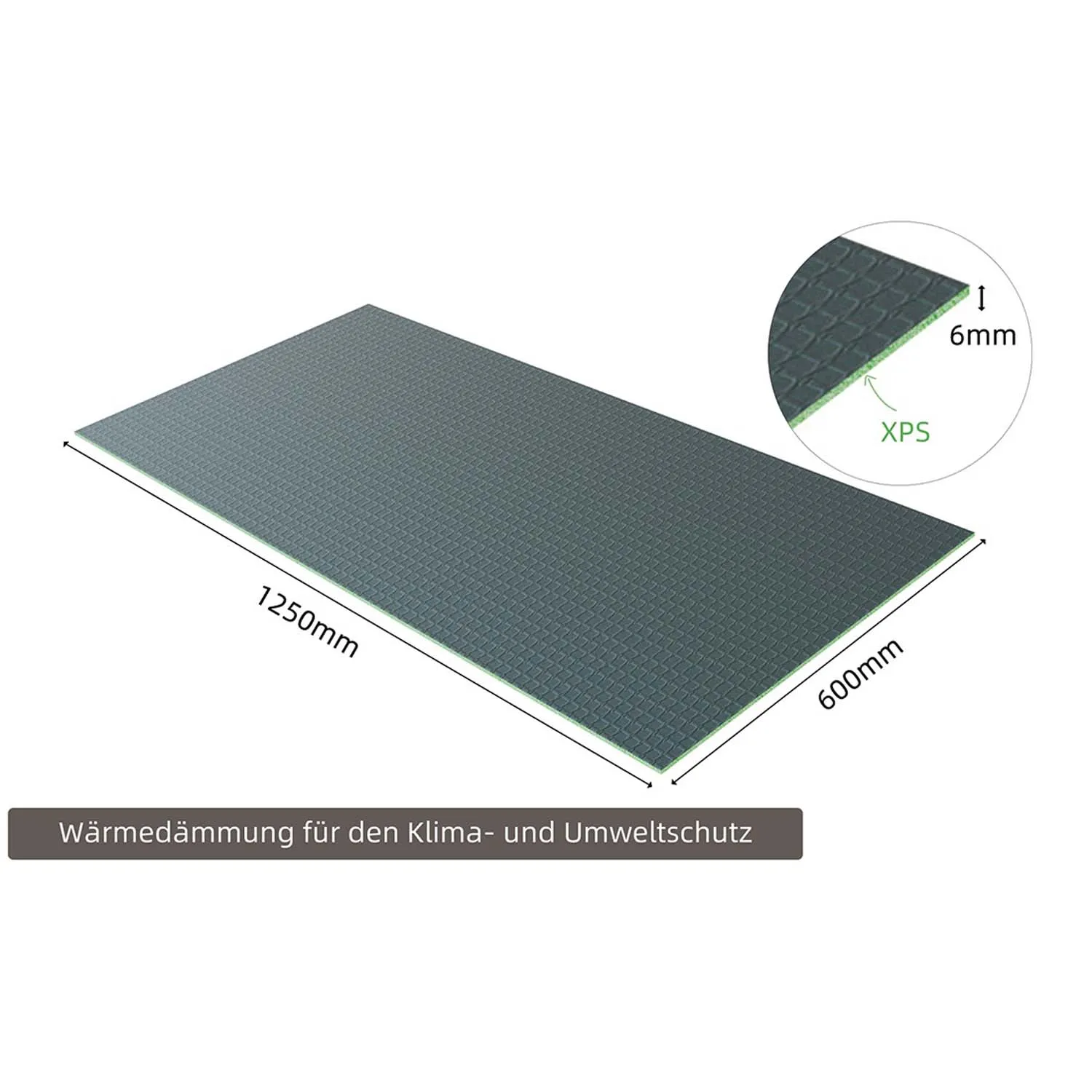 Placă de construcție XPS 1250x600x6mm, pachet 4 plăci, rezistentă la putrezire, material izolator