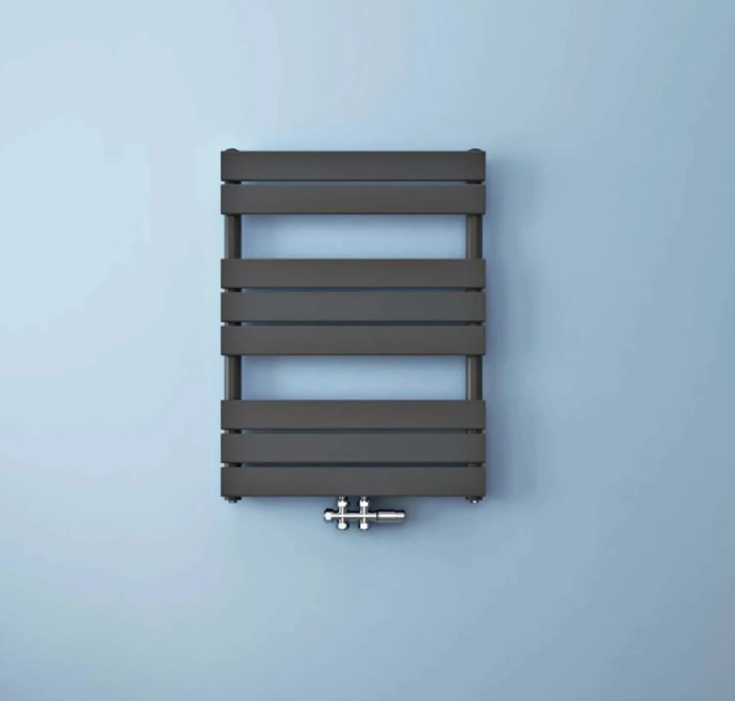Radiator baie panou, 80x60cm, antracit, racord central