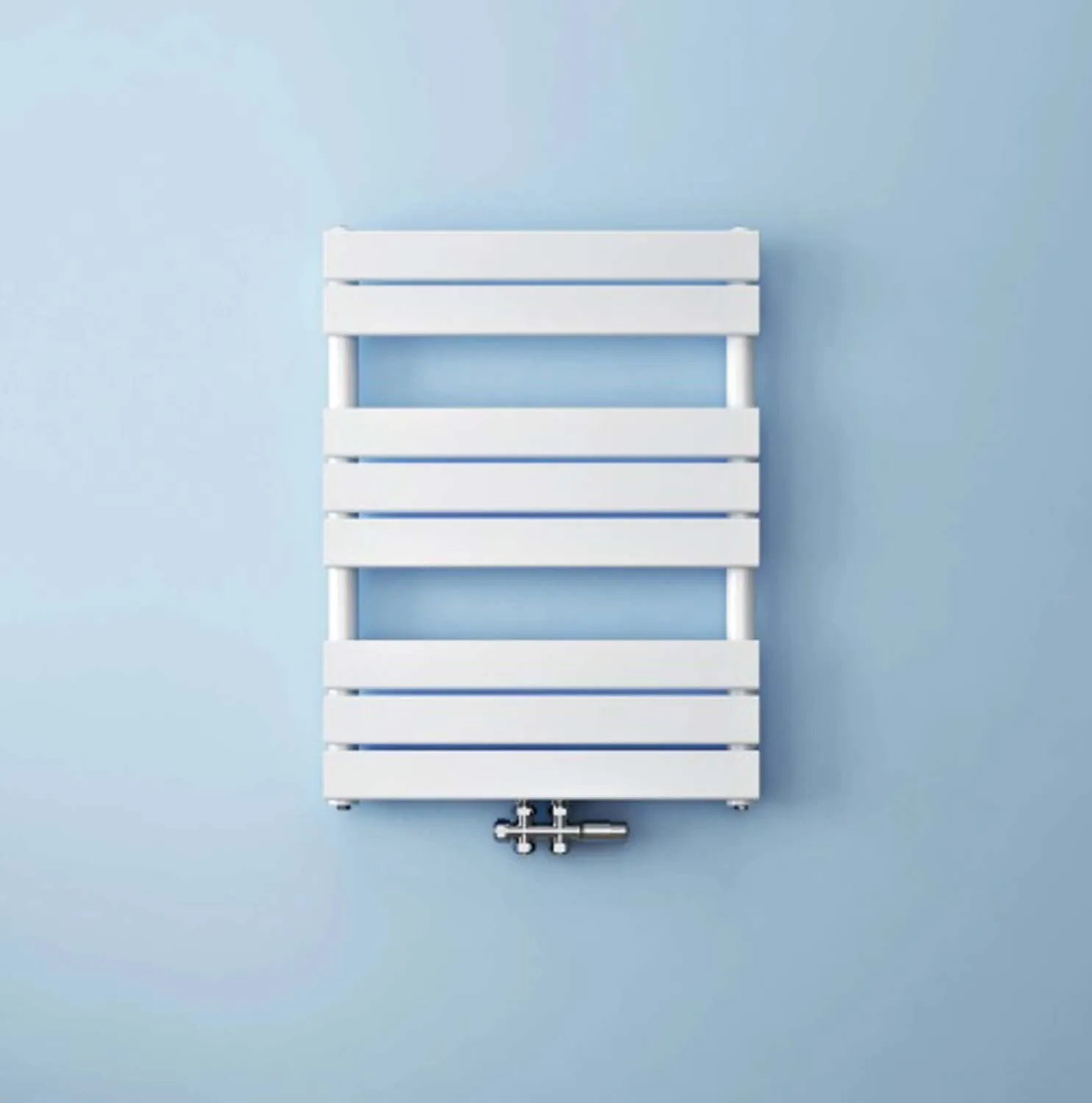 Radiator baie panou racord central 80x60cm alb