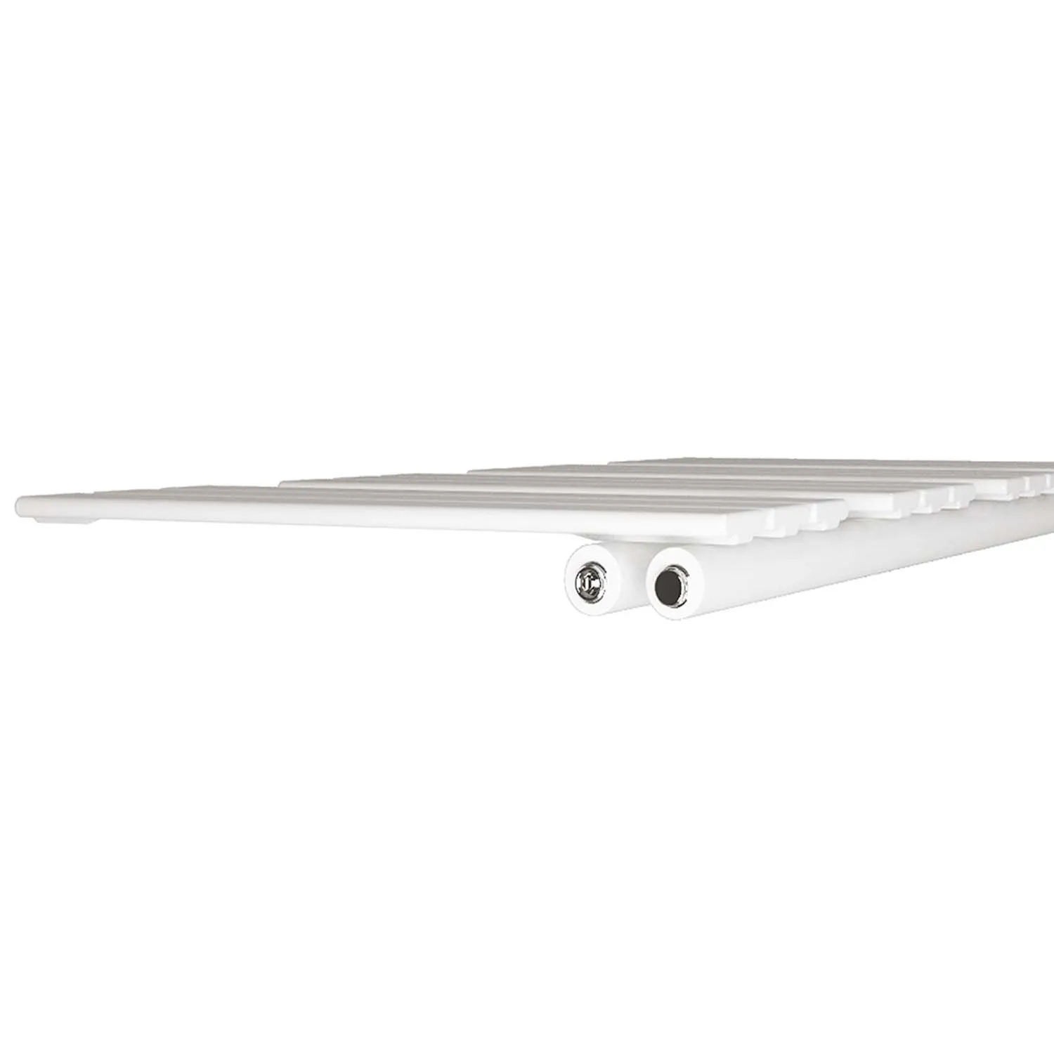 Radiator baie plat 76,2x50 cm, alb, racord central