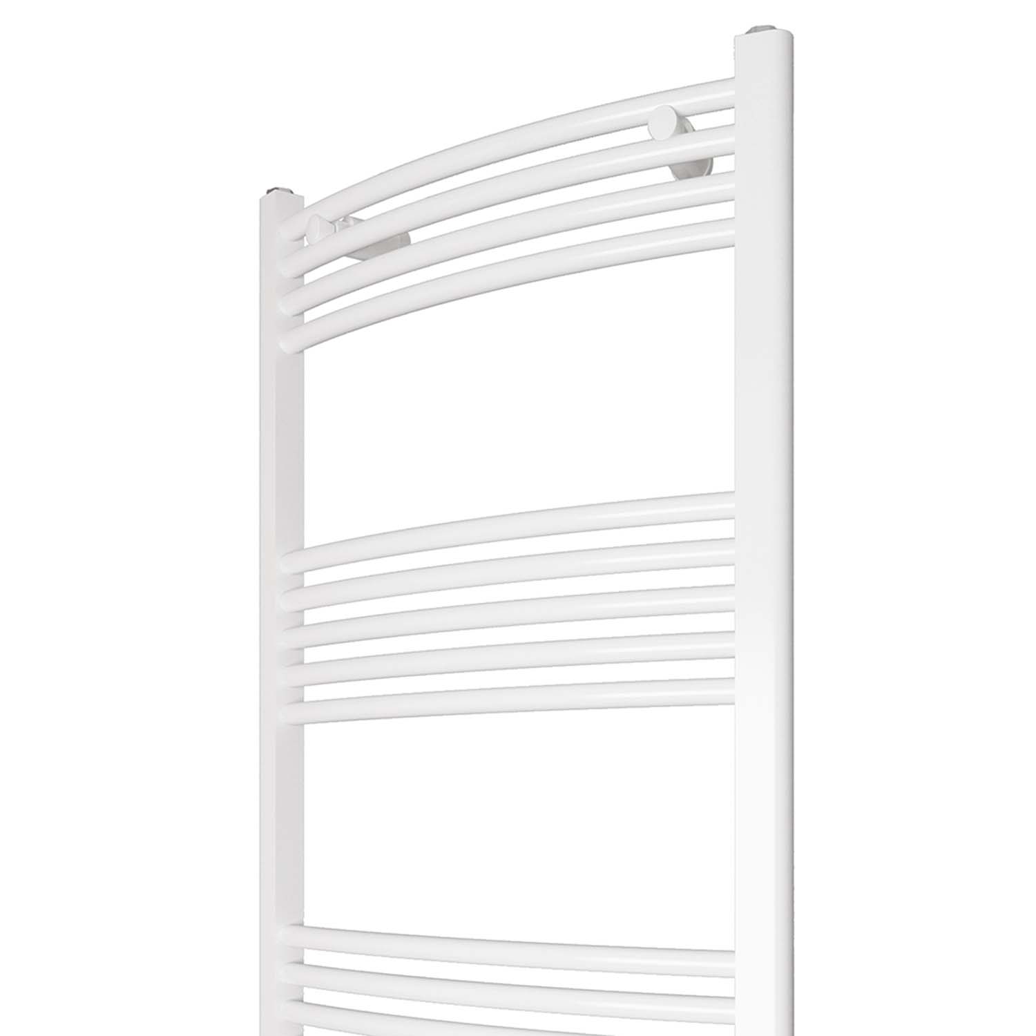 Radiator baie racord central alb oval 800x600 mm