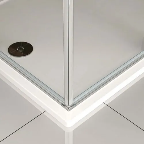 Ușă cu balamale pentru cabină de duș, sticlă NANO 8mm, 90x80x195cm