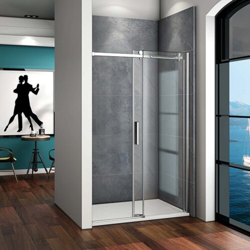 Ușă glisantă cabină de duș 155x195cm din sticlă  SK