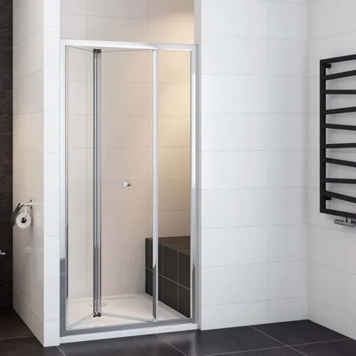 Ușă rabatabilă cabină duș 80x185cm, sticlă ESG 5mm, ușă nișă baie